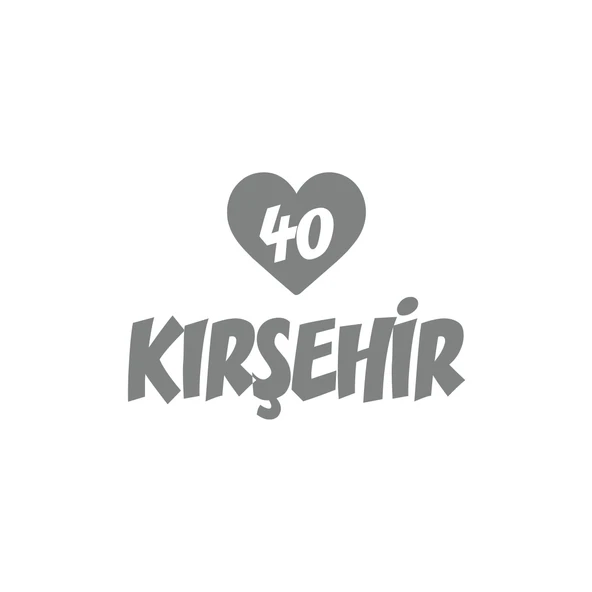 Kalpli 40 Kırşehir Araba Sticker 17x17 Cm Gri ürün görseli 1