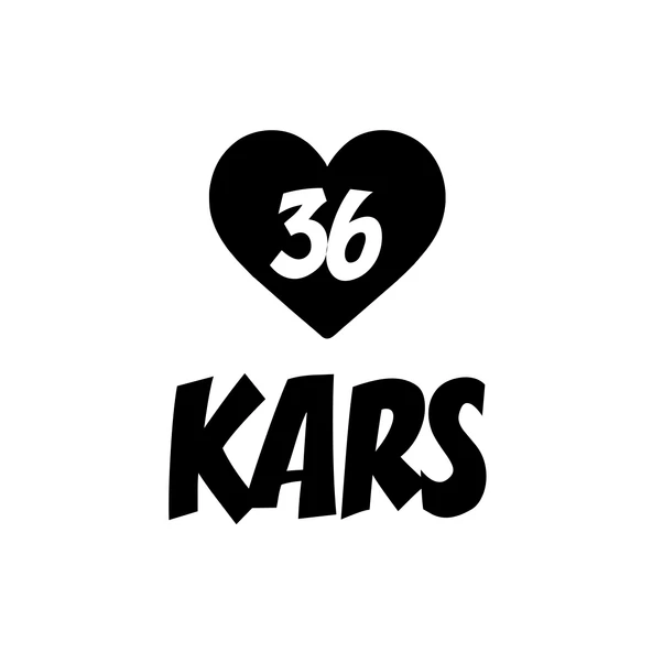 Kalpli 36 Kars Araba Sticker 17x17 Cm Siyah ürün görseli 1