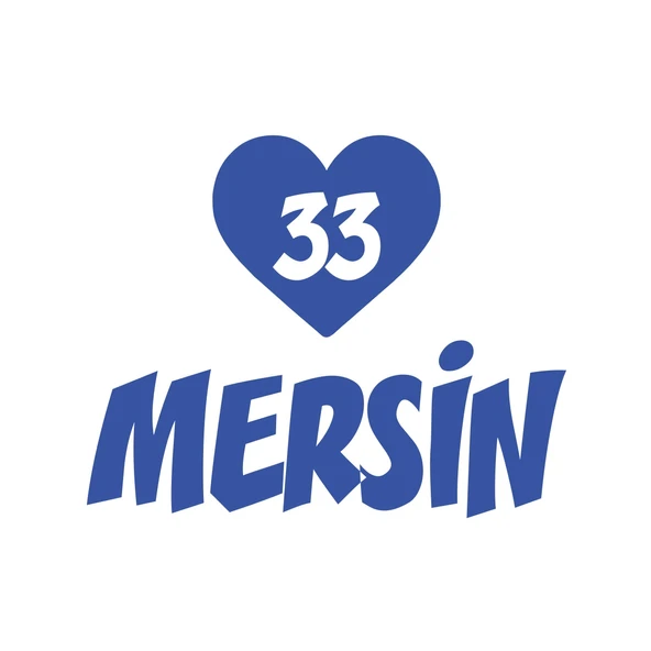 Kalpli 33 Mersin Araba Sticker 17x17 Cm Mavi ürün görseli 1