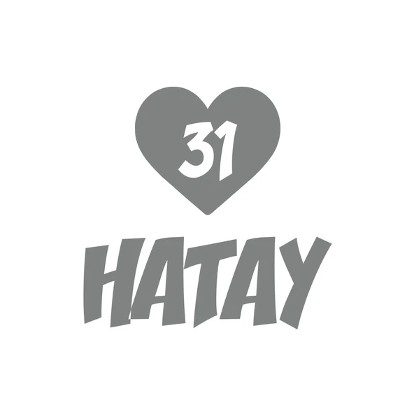 Kalpli 31 Hatay Araba Sticker 17x17 Cm Gri ürün görseli 1