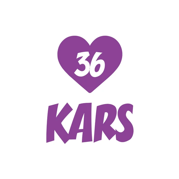 Kalpli 36 Kars Araba Sticker 17x17 Cm Mor ürün görseli 1