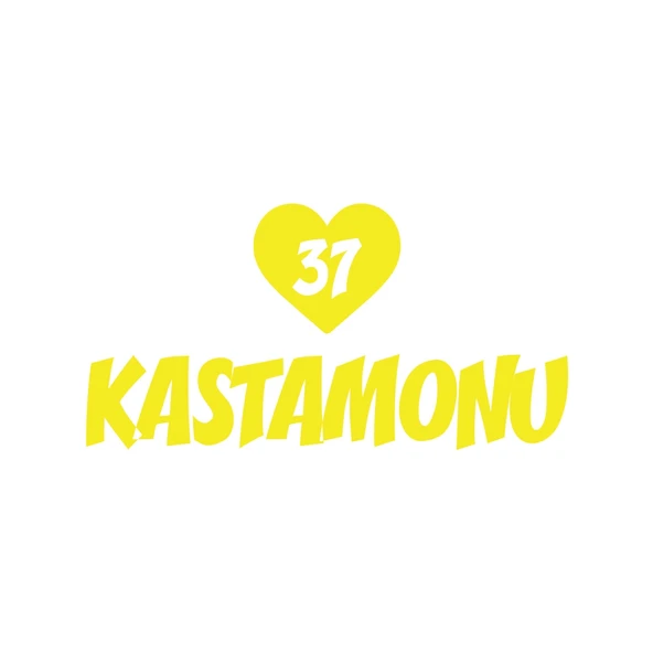 Kalpli 37 Kastamonu Araba Sticker 17x17 Cm Sarı ürün görseli 1
