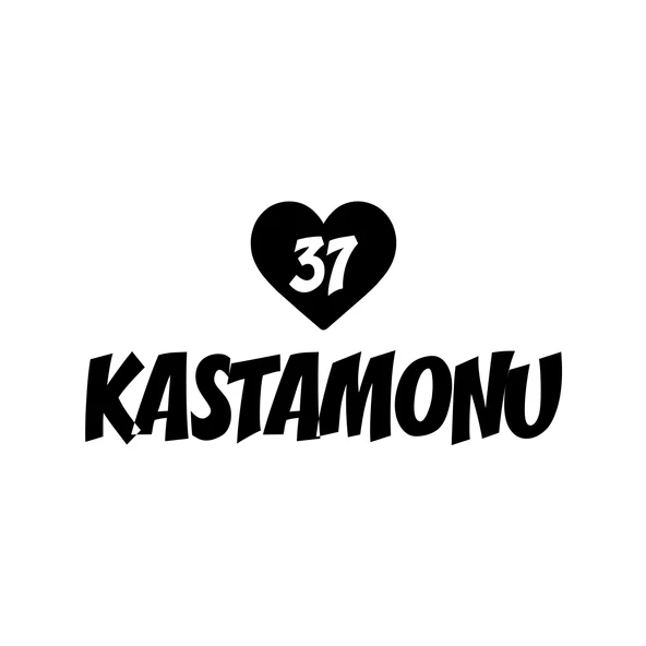 Kalpli 37 Kastamonu Araba Sticker 17x17 Cm Siyah ürün görseli 1
