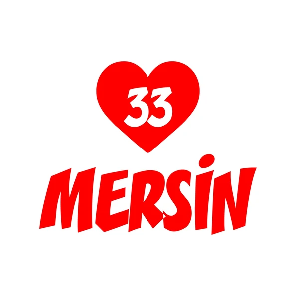 Kalpli 33 Mersin Araba Sticker 17x17 Cm Kırmızı ürün görseli 1