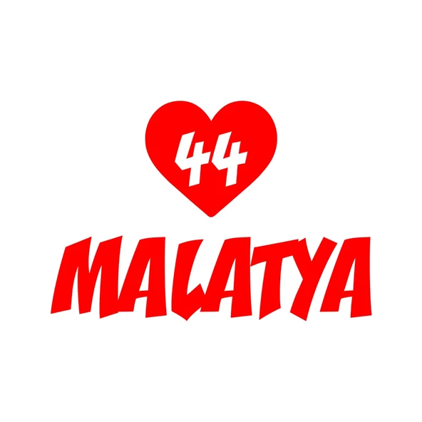 Kalpli 44 Malatya Araba Sticker 17x17 Cm Kırmızı ürün görseli 1