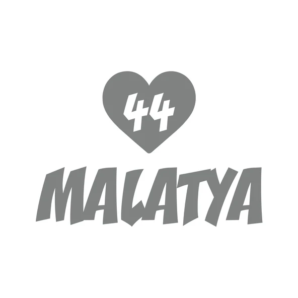 Kalpli 44 Malatya Araba Sticker 17x17 Cm Gri ürün görseli 1