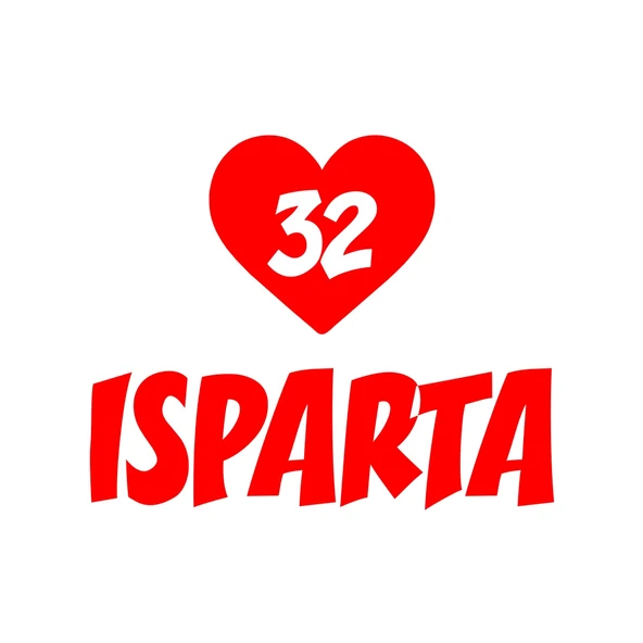 Kalpli 32 Isparta Araba Sticker 17x17 Cm Kırmızı ürün görseli 1