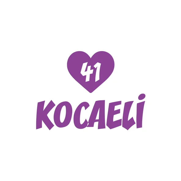Kalpli 41 Kocaeli Araba Sticker 17x17 Cm Mor ürün görseli 1