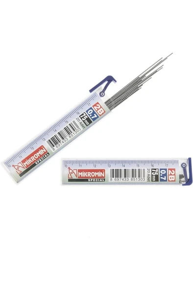 Mikro Min Uç M-750 0.7 Mm Cetvelli 75 Mm - 12 Adet - Resim 2