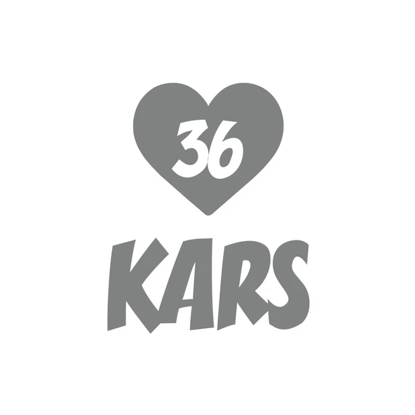 Kalpli 36 Kars Araba Sticker 17x17 Cm Gri ürün görseli 1