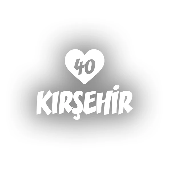 Kalpli 40 Kırşehir Araba Sticker 17x17 Cm Beyaz ürün görseli 1