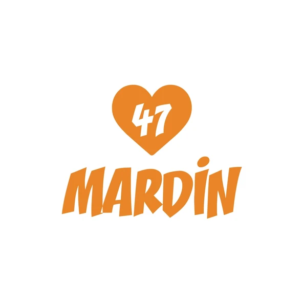 Kalpli 47 Mardin Araba Sticker 17x17 Cm Turuncu ürün görseli 1