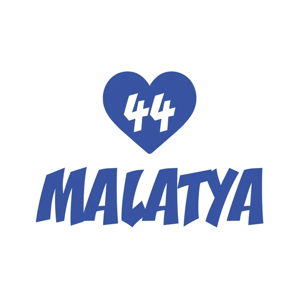 Kalpli 44 Malatya Araba Sticker 17x17 Cm Mavi ürün görseli 1