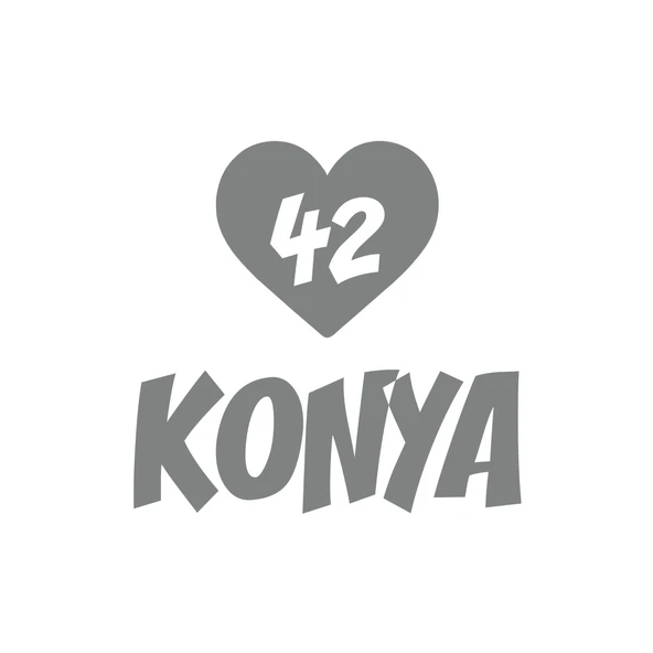 Kalpli 42 Konya Araba Sticker 17x17 Cm Gri ürün görseli 1