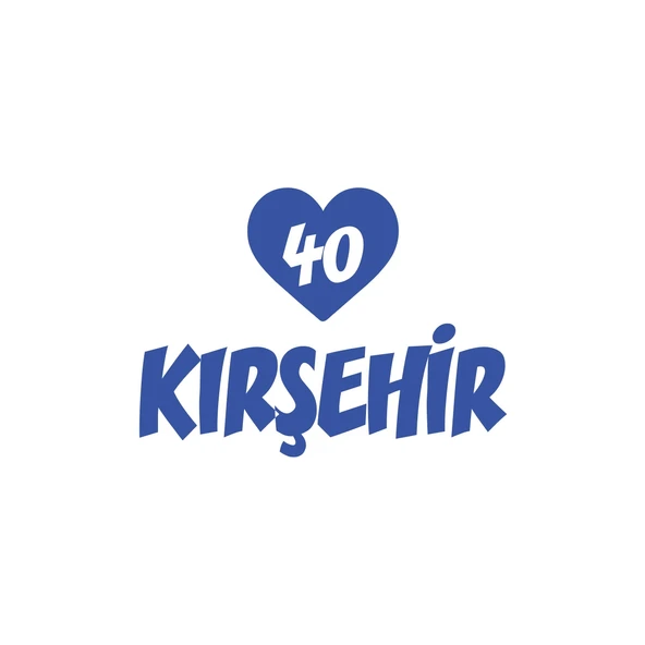 Kalpli 40 Kırşehir Araba Sticker 17x17 Cm Mavi ürün görseli 1