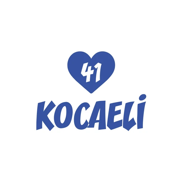 Kalpli 41 Kocaeli Araba Sticker 17x17 Cm Mavi ürün görseli 1