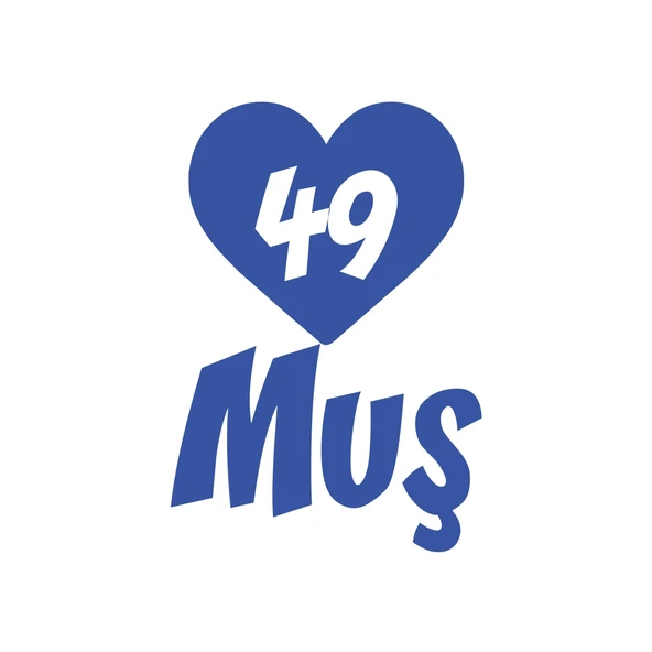 Kalpli 49 Muş Araba Sticker 17x17 Cm Mavi ürün görseli 1