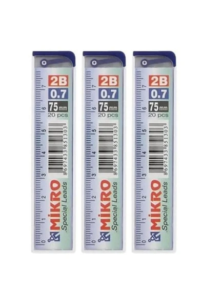 Mikro Min Uç M-750 0.7 Mm Cetvelli 75 Mm - 12 Adet - Resim 5