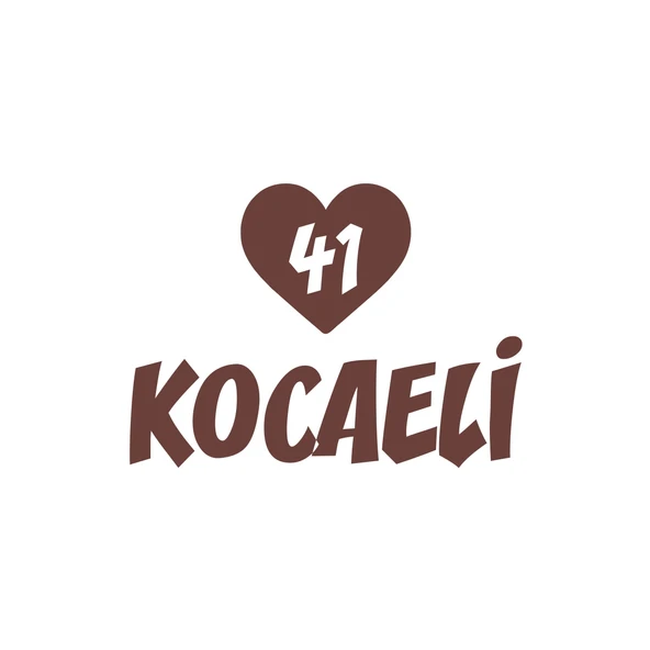 Kalpli 41 Kocaeli Araba Sticker 17x17 Cm Kahverengi ürün görseli 1