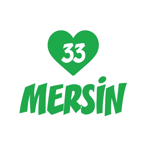 Kalpli 33 Mersin Araba Sticker 17x17 Cm Yeşil ürün görseli 1
