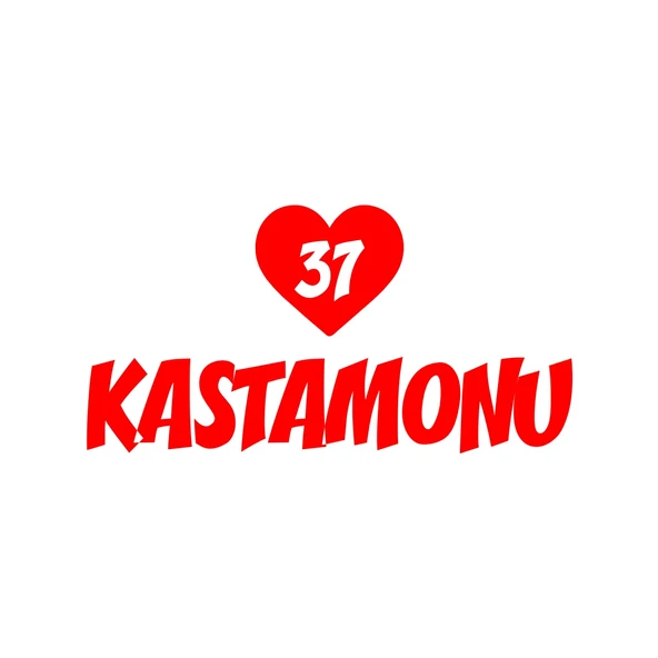 Kalpli 37 Kastamonu Araba Sticker 17x17 Cm Kırmızı ürün görseli 1