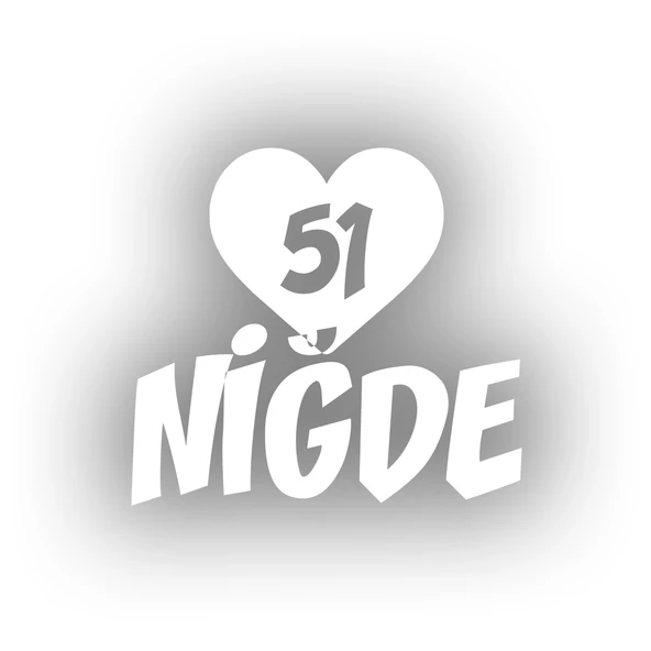 Kalpli 51 Niğde Araba Sticker 17x17 Cm Beyaz ürün görseli 1