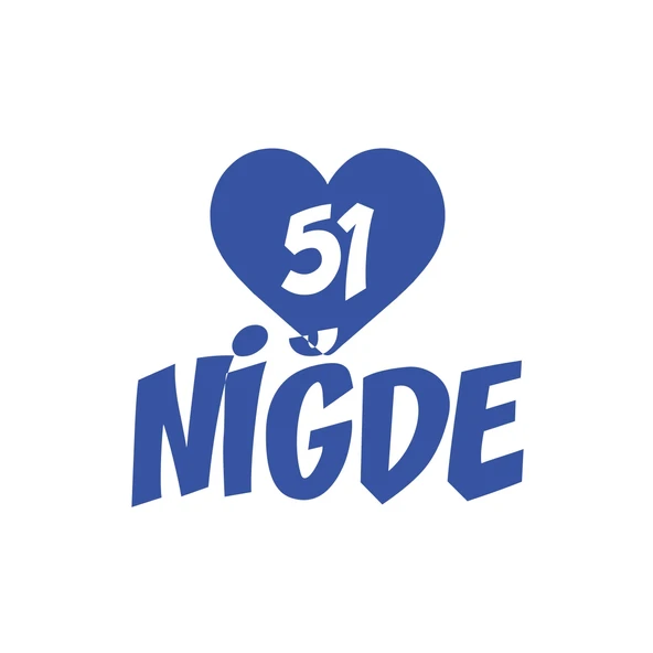 Kalpli 51 Niğde Araba Sticker 17x17 Cm Mavi ürün görseli 1