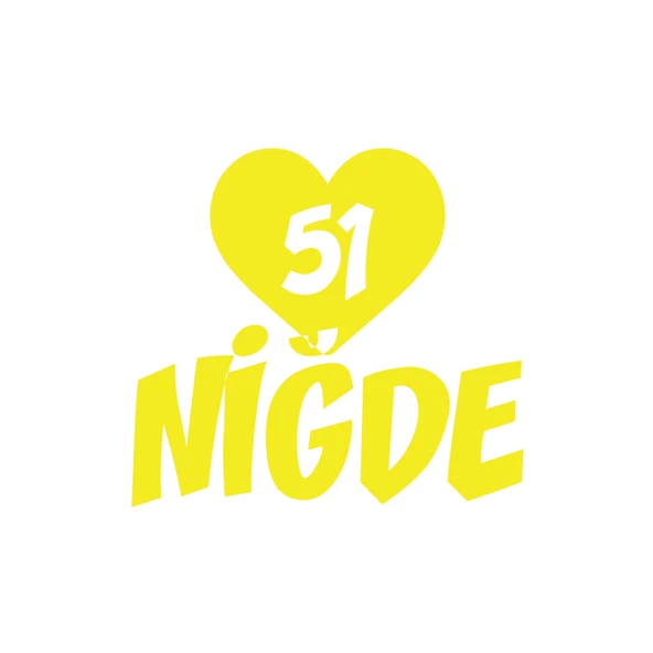 Kalpli 51 Niğde Araba Sticker 17x17 Cm Sarı ürün görseli 1