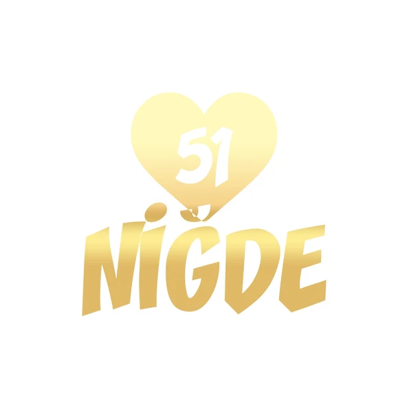 Kalpli 51 Niğde Araba Sticker 17x17 Cm Gold ürün görseli 1