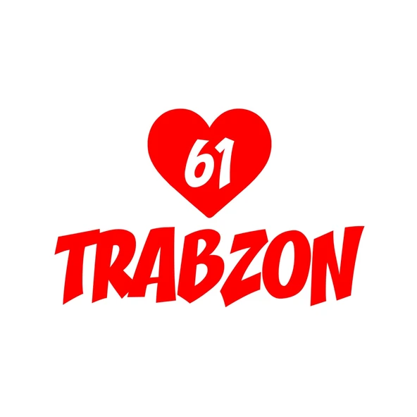 Kalpli 61 Trabzon Araba Sticker 17x17 Cm Kırmızı ürün görseli 1