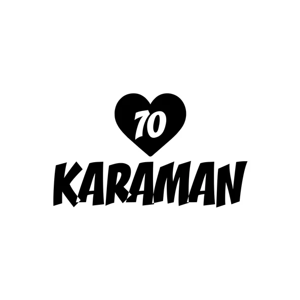 Kalpli 70 Karaman Araba Sticker 17x17 Cm Siyah ürün görseli 1