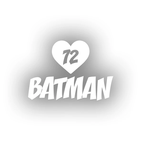 Kalpli 72 Batman Araba Sticker 17x17 Cm Beyaz ürün görseli 1