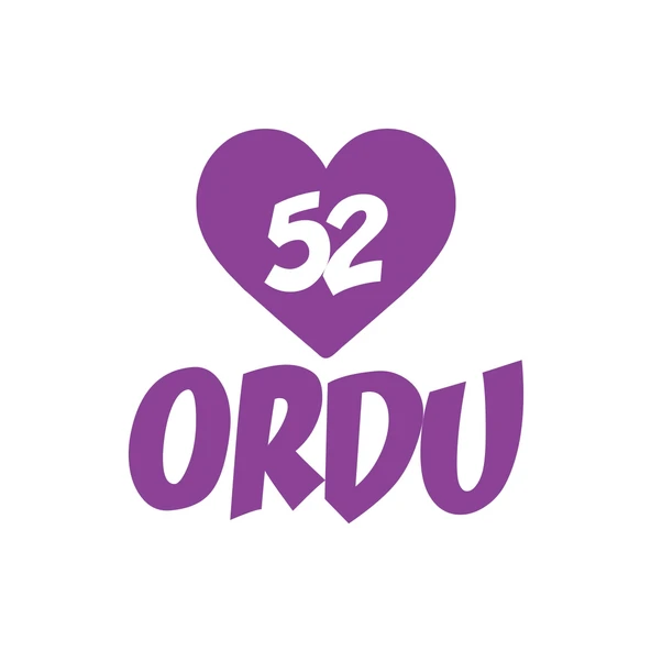 Kalpli 52 Ordu Araba Sticker 17x17 Cm Mor ürün görseli 1