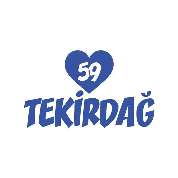 Kalpli 59 Tekirdağ Araba Sticker 17x17 Cm Mavi ürün görseli 1