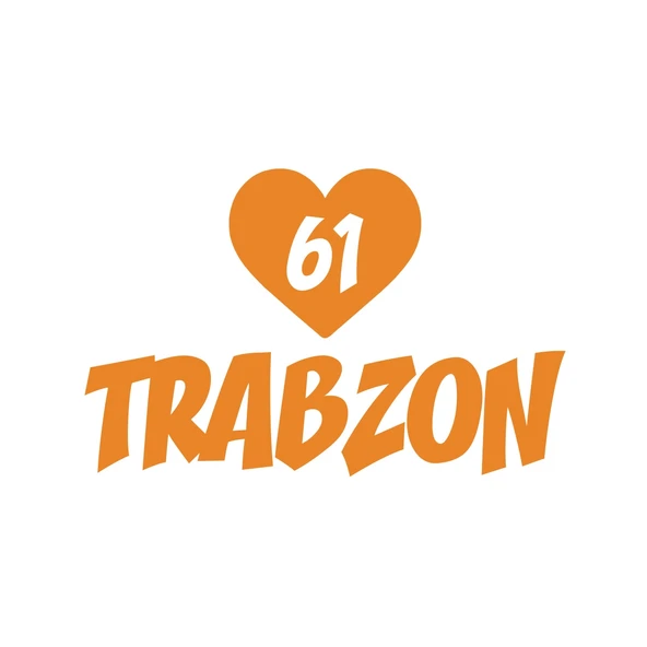 Kalpli 61 Trabzon Araba Sticker 17x17 Cm Turuncu ürün görseli 1