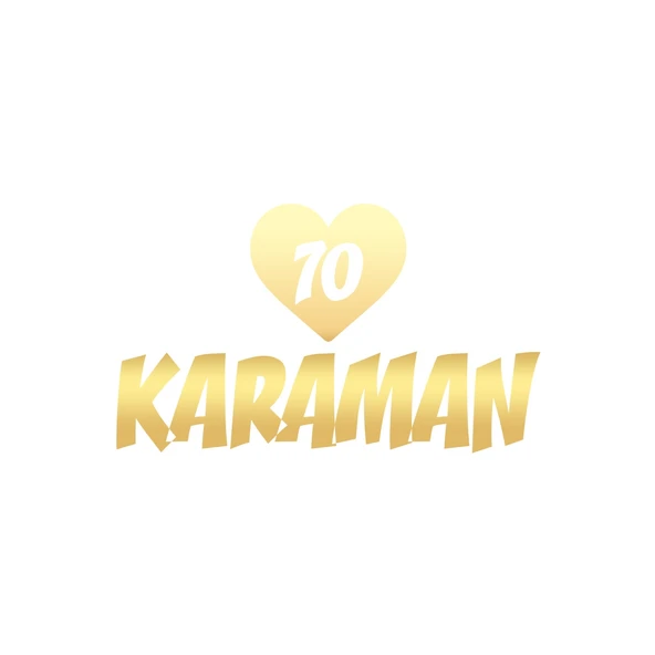 Kalpli 70 Karaman Araba Sticker 17x17 Cm Gold ürün görseli 1