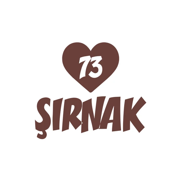 Kalpli 73 Şırnak Araba Sticker 17x17 Cm Kahverengi ürün görseli 1