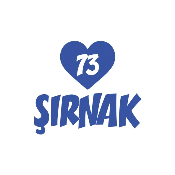Kalpli 73 Şırnak Araba Sticker 17x17 Cm Mavi ürün görseli 1