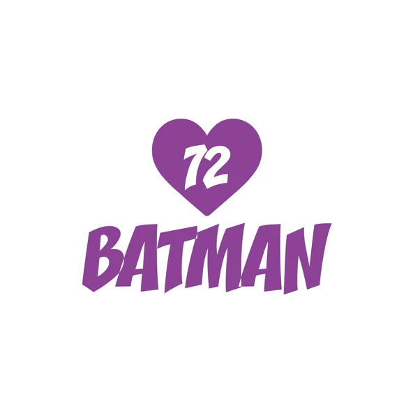 Kalpli 72 Batman Araba Sticker 17x17 Cm Mor ürün görseli 1