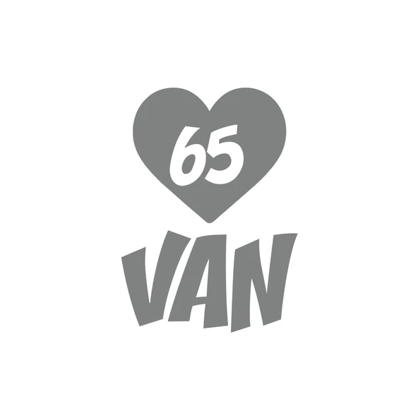 Kalpli 65 Van Araba Sticker 17x17 Cm Gri ürün görseli 1