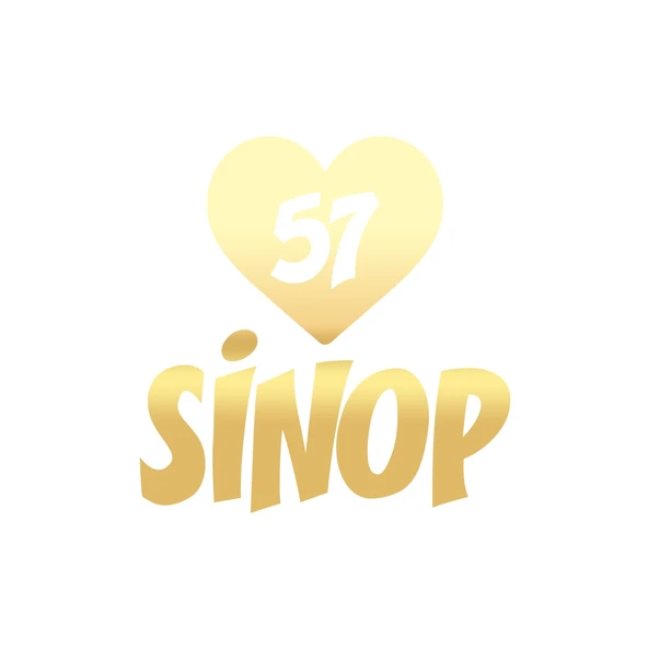 Kalpli 57 Sinop Araba Sticker 17x17 Cm Gold ürün görseli 1