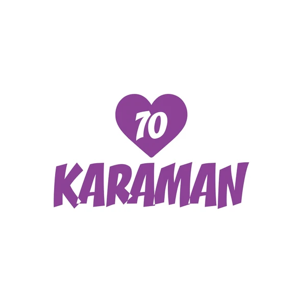 Kalpli 70 Karaman Araba Sticker 17x17 Cm Mor ürün görseli 1