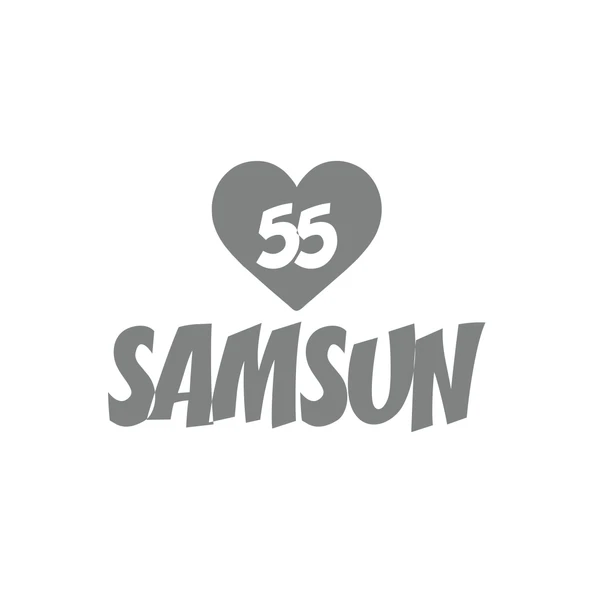 Kalpli 55 Samsun Araba Sticker 17x17 Cm Gri ürün görseli 1