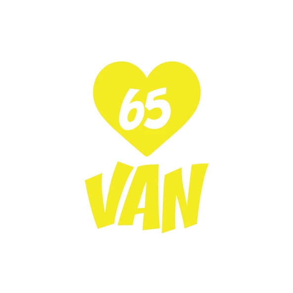 Kalpli 65 Van Araba Sticker 17x17 Cm Sarı ürün görseli 1