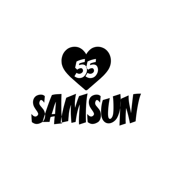 Kalpli 55 Samsun Araba Sticker 17x17 Cm Siyah ürün görseli 1