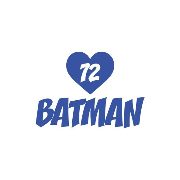 Kalpli 72 Batman Araba Sticker 17x17 Cm Mavi ürün görseli 1