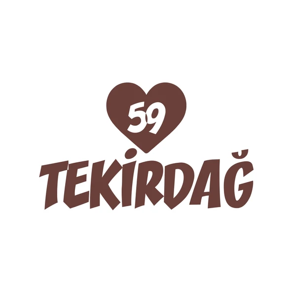 Kalpli 59 Tekirdağ Araba Sticker 17x17 Cm Kahverengi ürün görseli 1