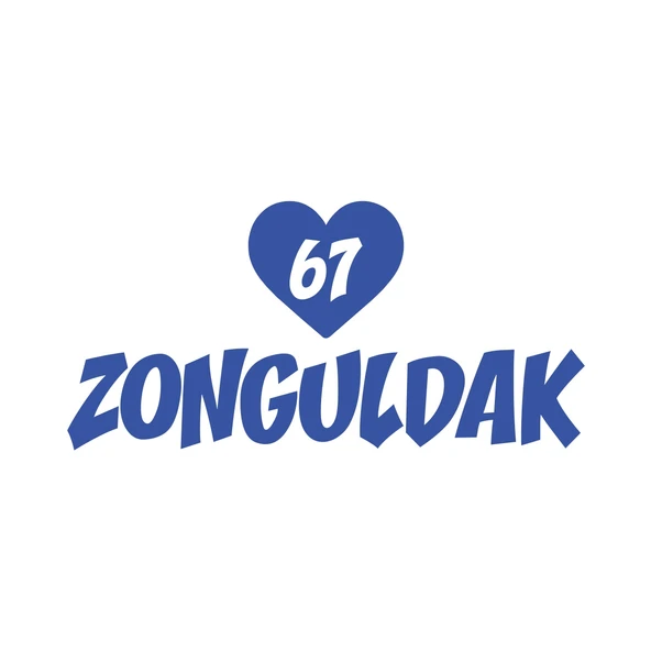 Kalpli 67 Zonguldak Araba Sticker 17x17 Cm Mavi ürün görseli 1