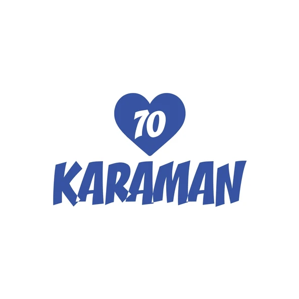 Kalpli 70 Karaman Araba Sticker 17x17 Cm Mavi ürün görseli 1