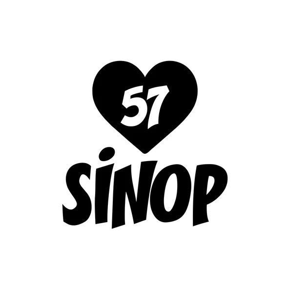 Kalpli 57 Sinop Araba Sticker 17x17 Cm Siyah ürün görseli 1